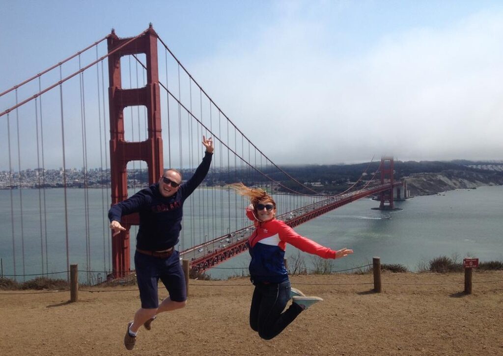 cudowne chwile przy Golden Gate