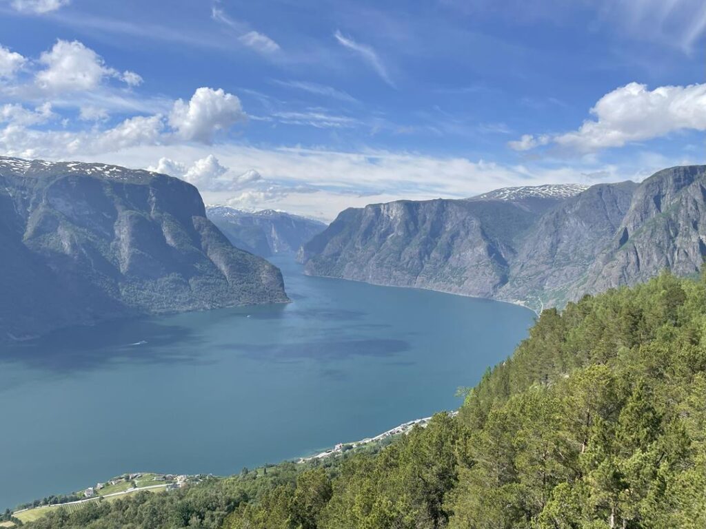 widok malowniczych fjordów